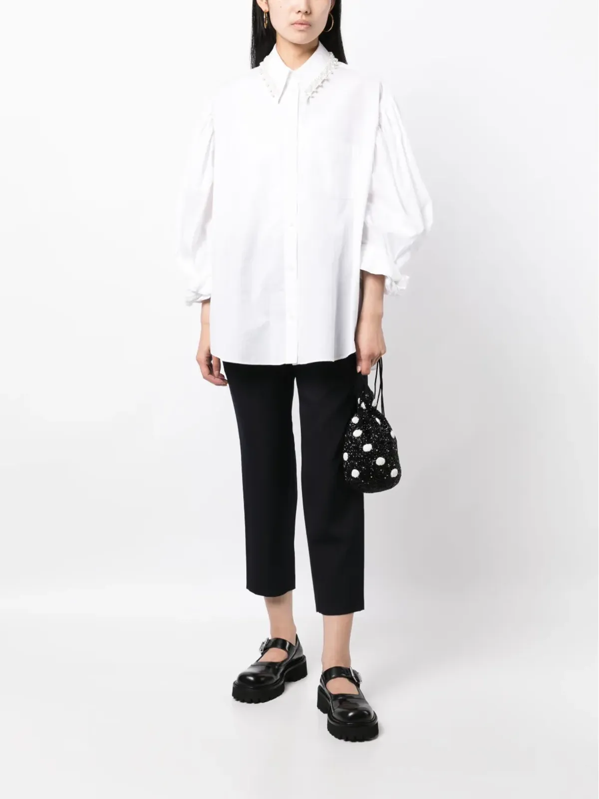 Comme Des Garçons Comme Des Garçons ウール クロップドパンツ - 画像2