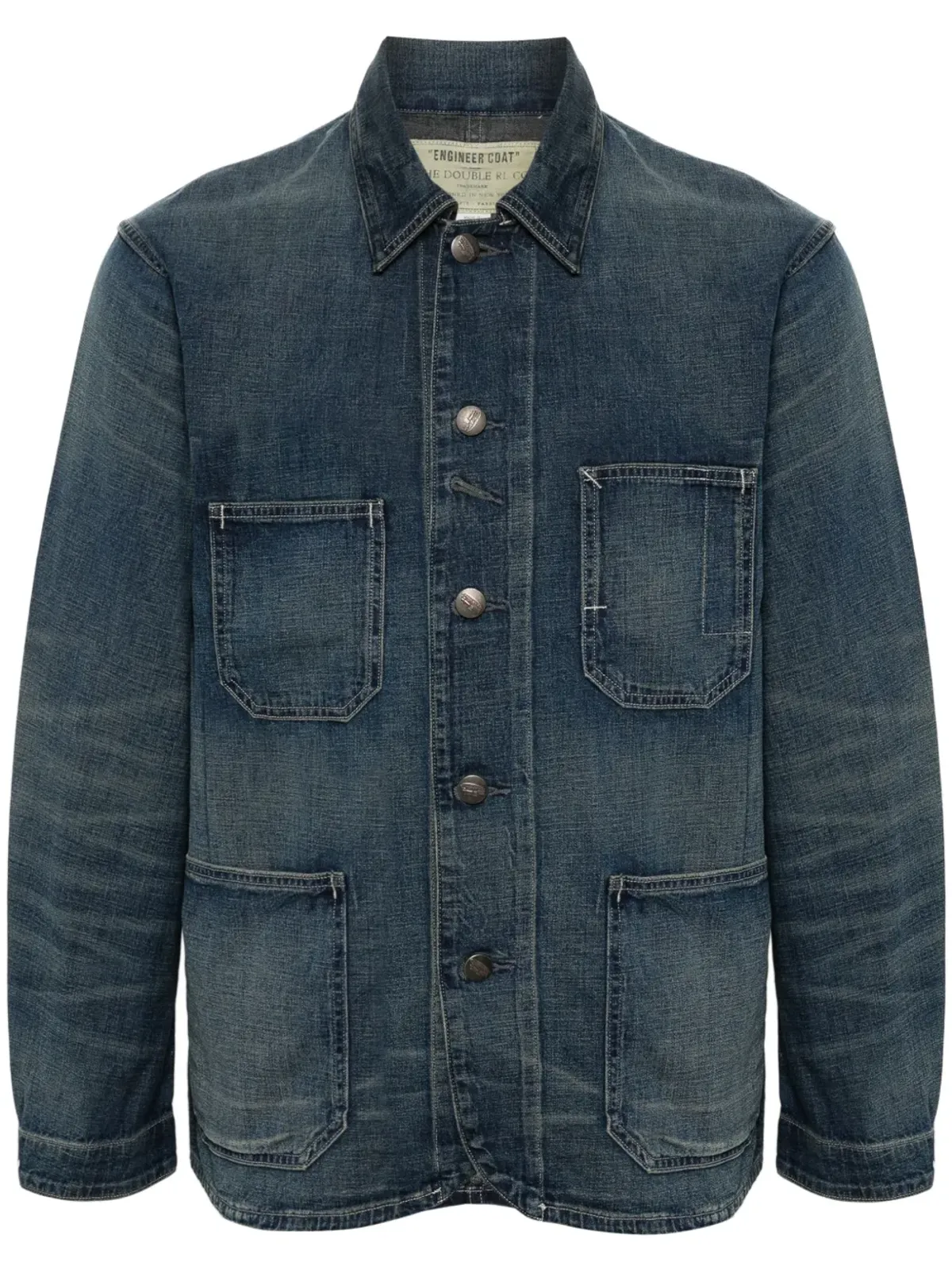 Ralph Lauren RRL トーロントン ウォッシュ デニム シャツジャケット - 画像1