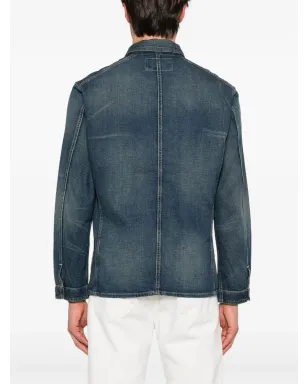 Ralph Lauren RRL トーロントン ウォッシュ デニム シャツジャケット - サムネイル4