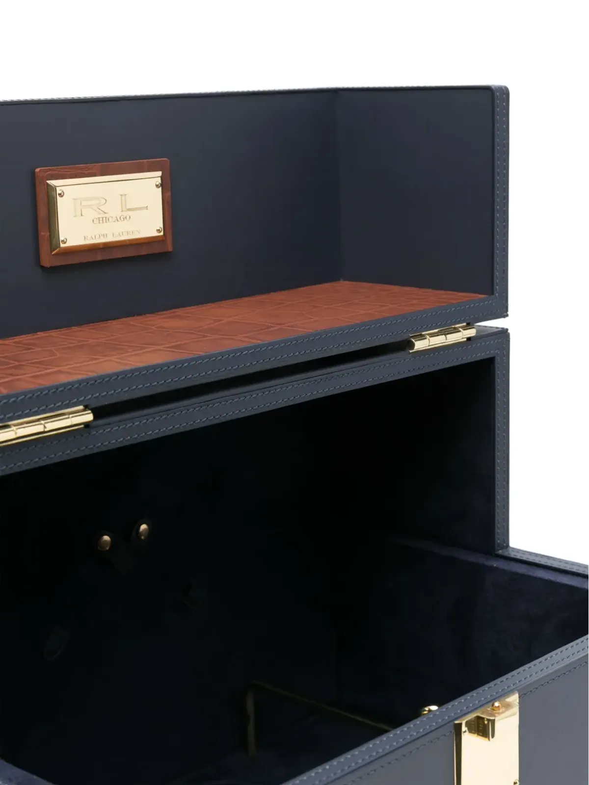 Ralph Lauren Home パーカー レザー ミックス ボックス - Blue - 画像4