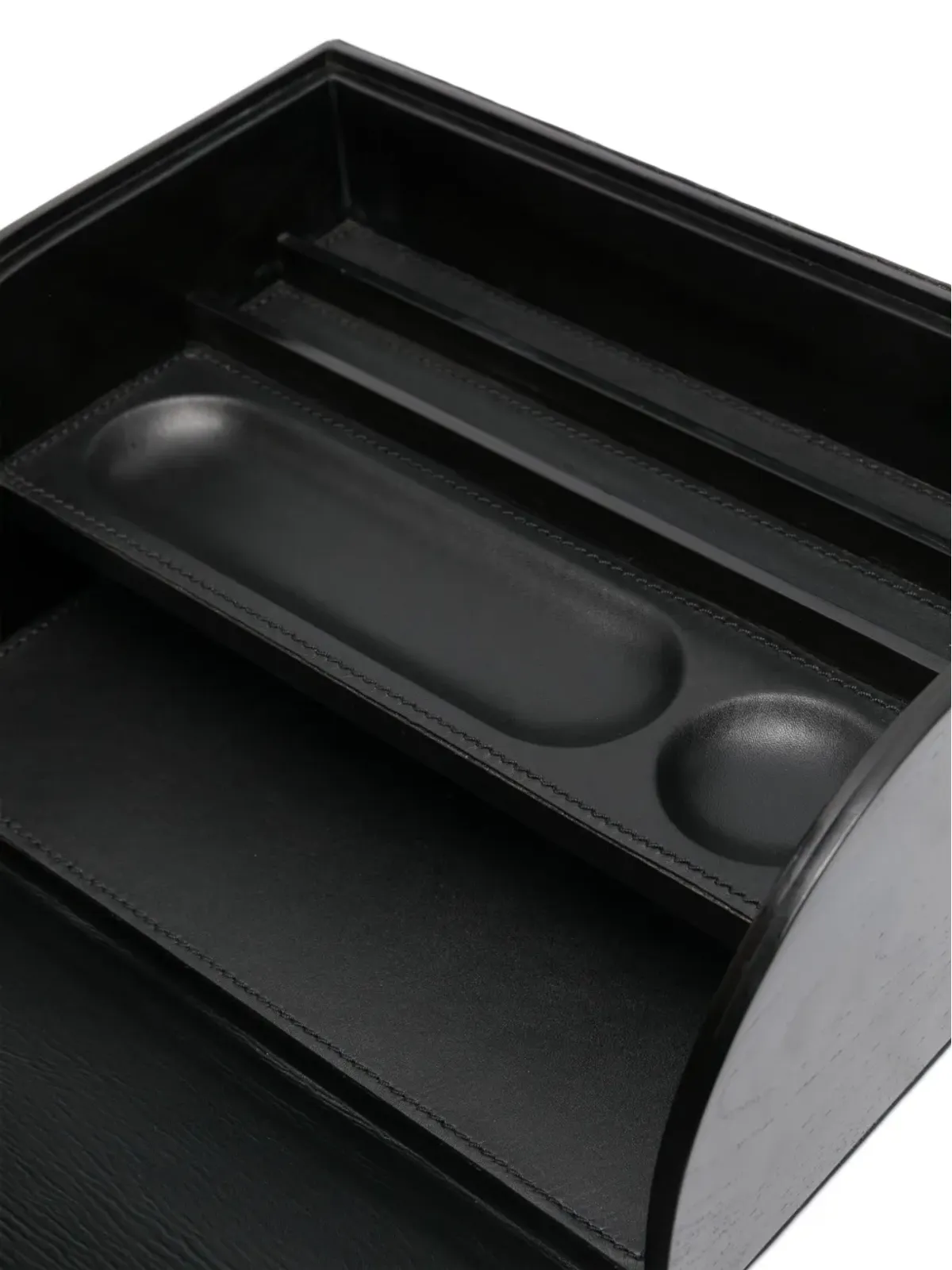 Ralph Lauren Home Brennan レザー ライターズボックス - Black - 画像3