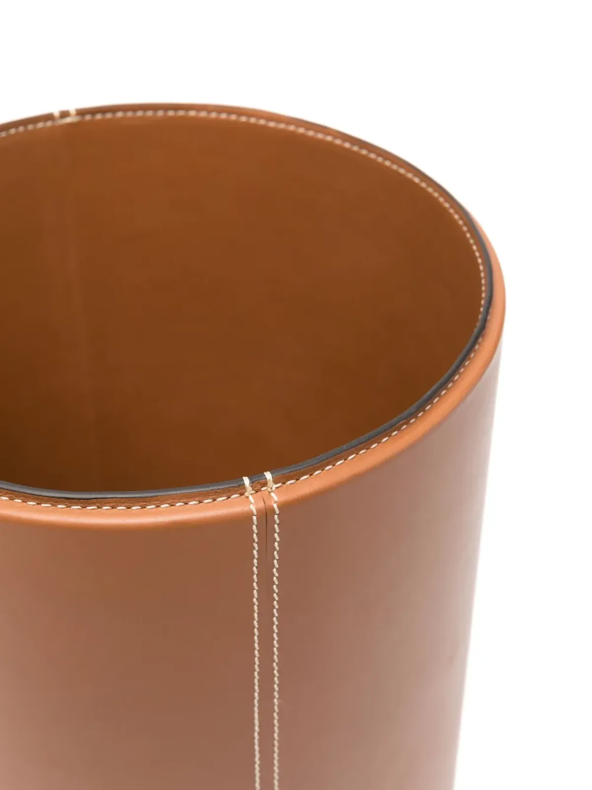 Ralph Lauren Home Brennan レザー製ゴミ箱 - 画像2