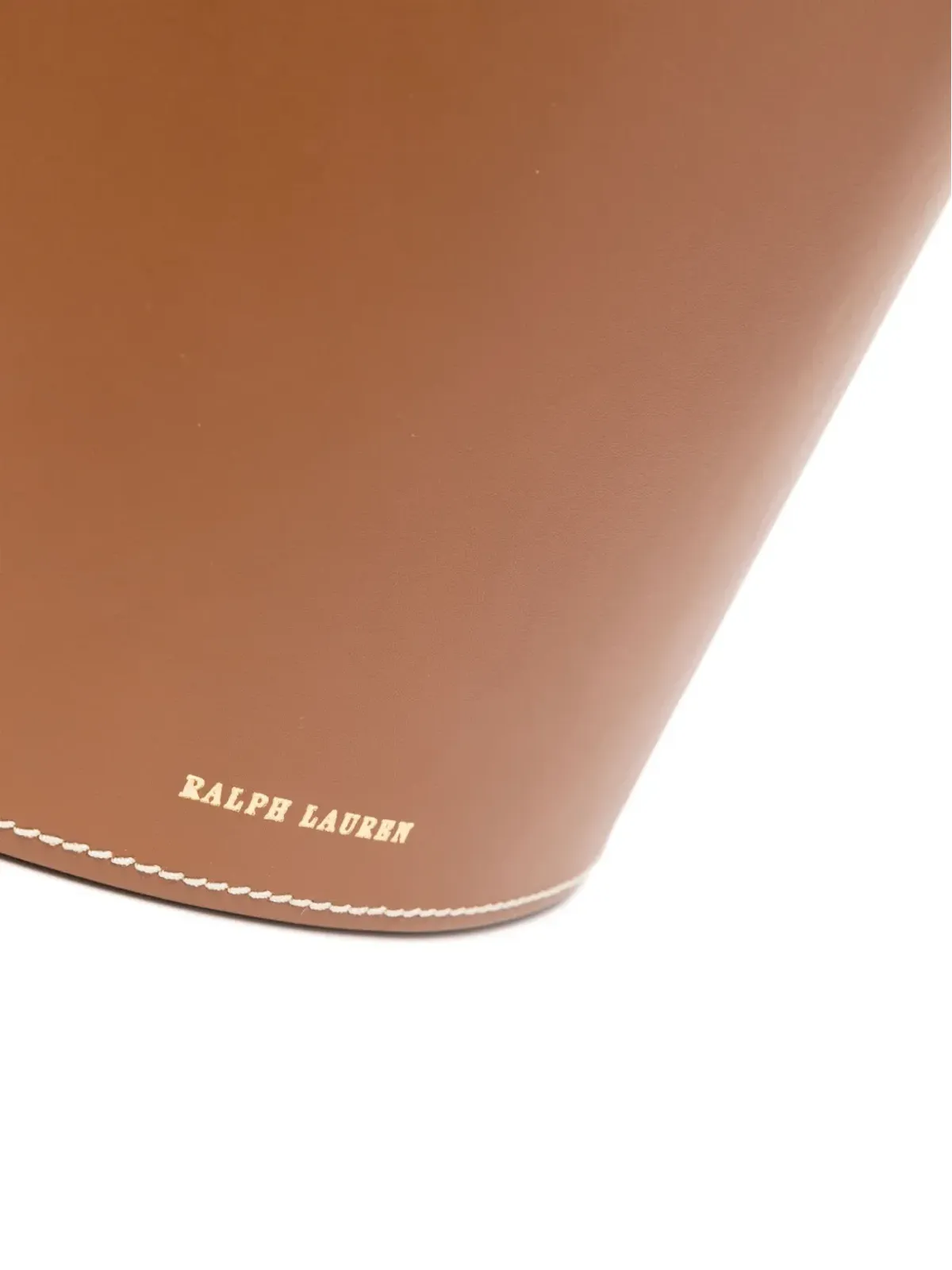 Ralph Lauren Home Brennan レザー製ゴミ箱 - 画像3