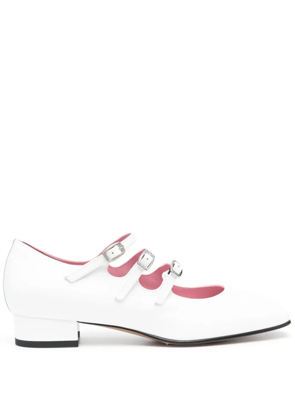 Carel Paris Ariana leather Mary Jane shoes - White - 画像1