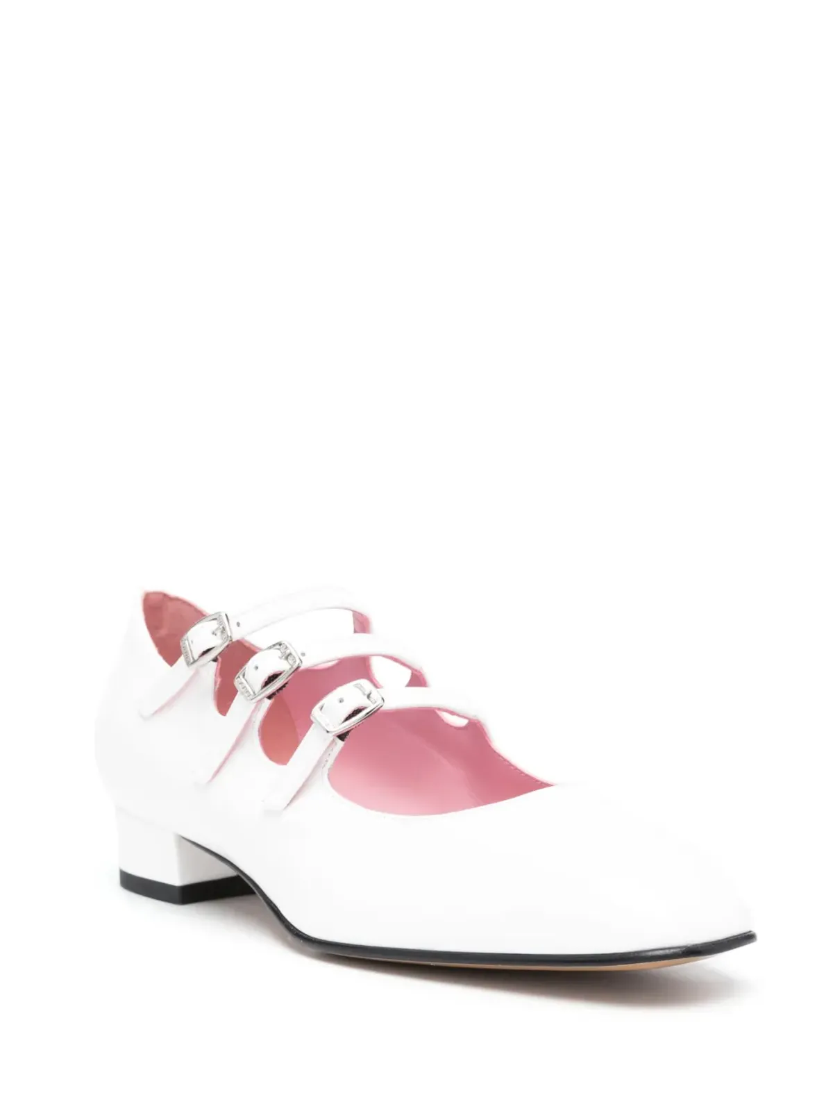 Carel Paris Ariana leather Mary Jane shoes - White - 画像2