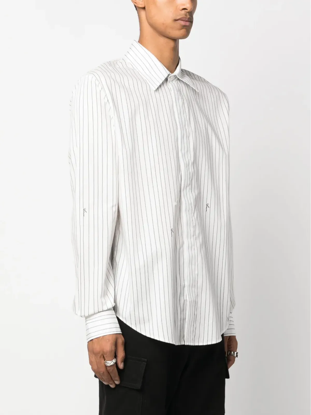AMIRI ストライプ長袖コットンシャツ - 画像3