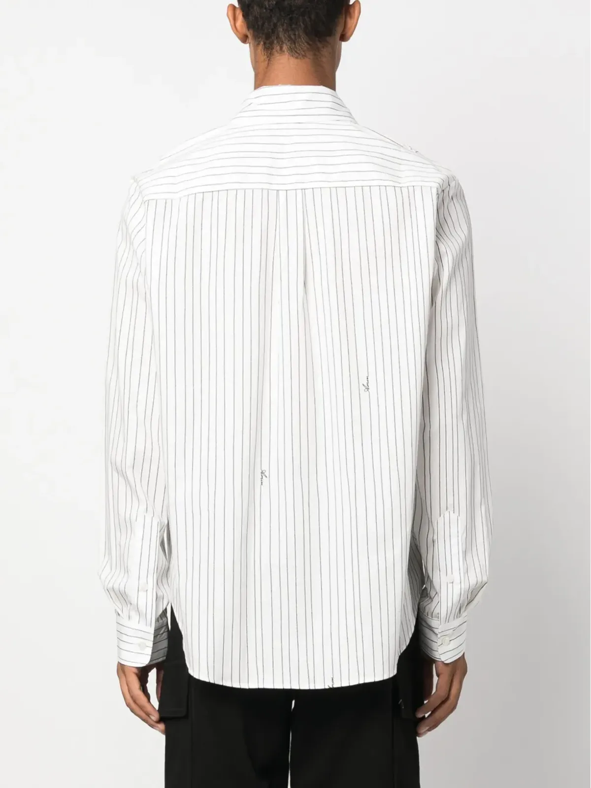 AMIRI ストライプ長袖コットンシャツ - 画像4