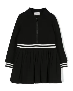 Moncler Enfant ロゴパッチ付きニットポロドレス - サムネイル1