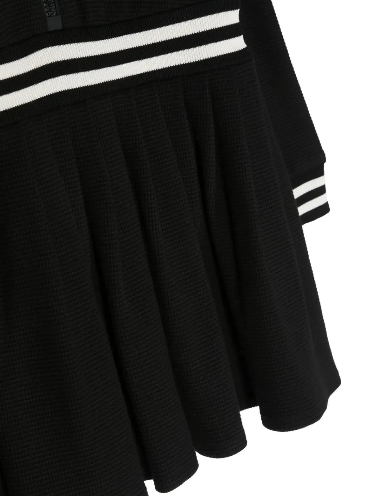 Moncler Enfant ロゴパッチ付きニットポロドレス - 画像3