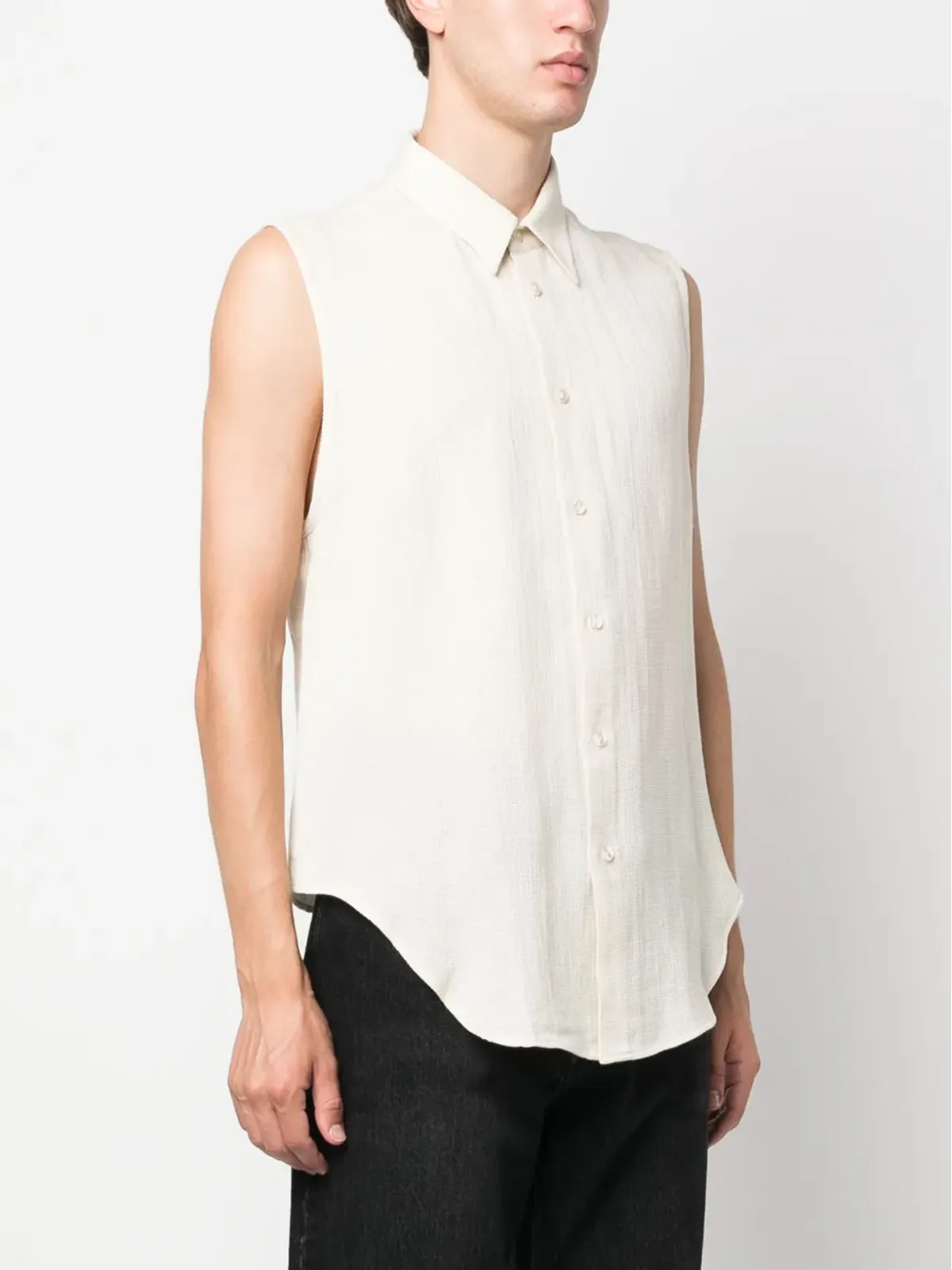Eckhaus Latta オープンバック・ノースリーブ・タンクトップ - 画像5