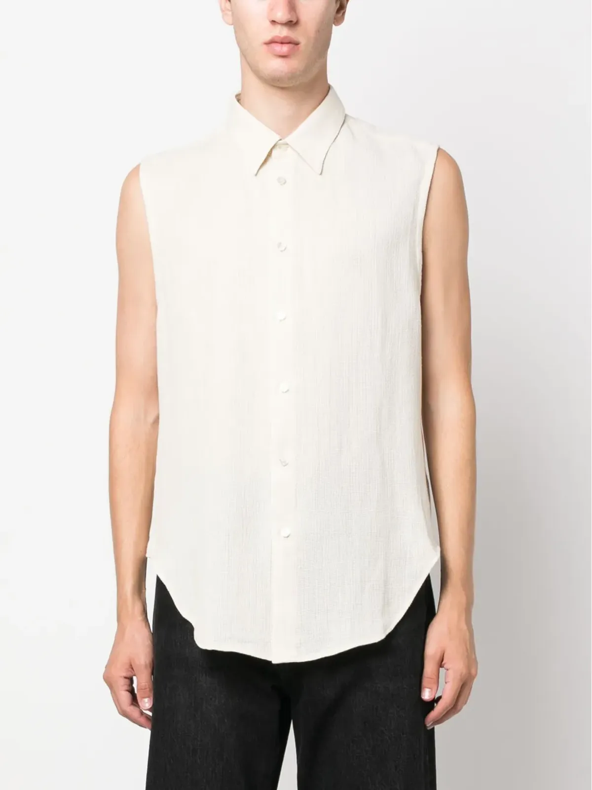 Eckhaus Latta オープンバック・ノースリーブ・タンクトップ - 画像4