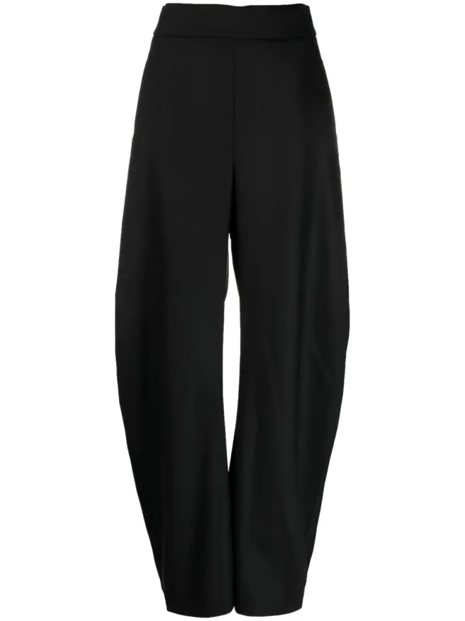 ALESSANDRO VIGILANTE ALESSANDRO VIGILANTE ハイライズストレートパンツ ブラックの商品画像
