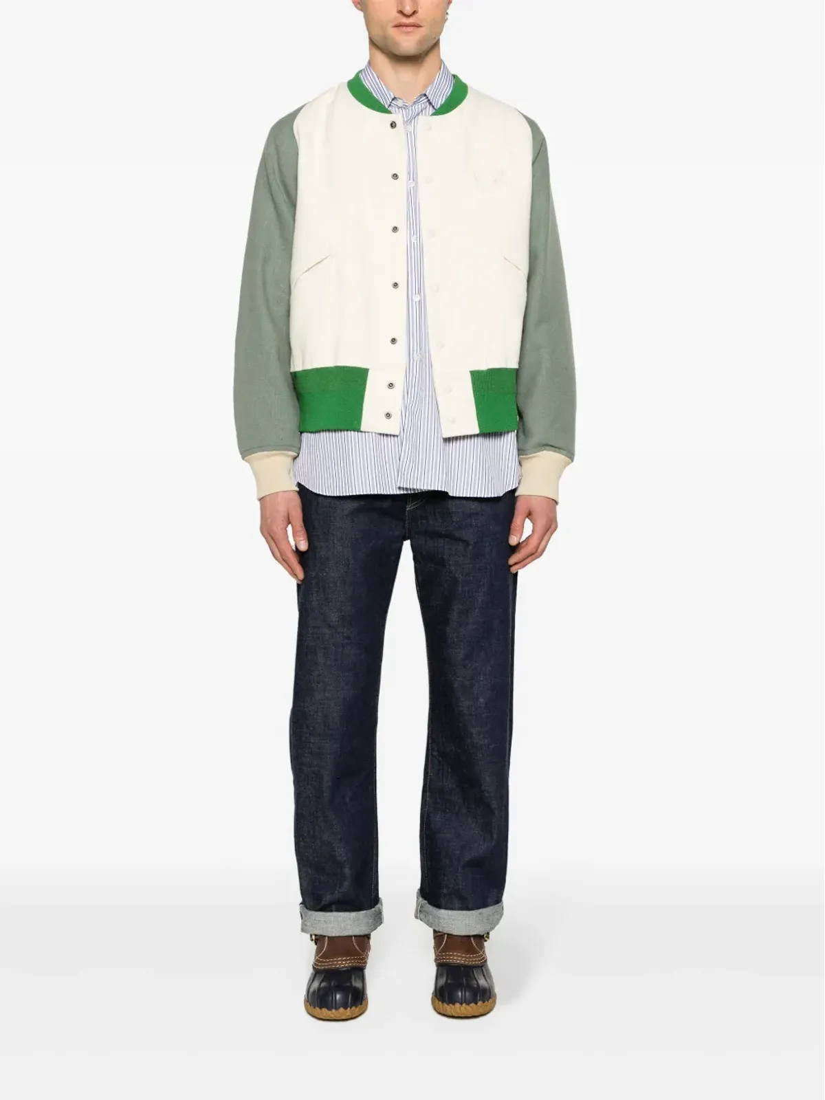 visvim ロゴパッチ フェルテッド バーシティジャケット - 画像2