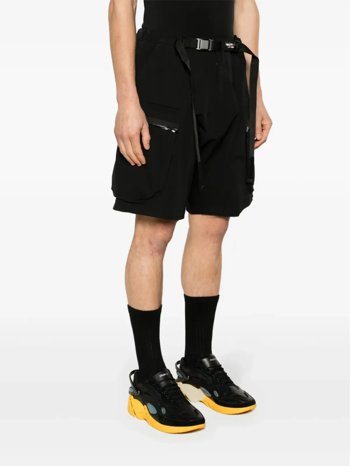 ACRONYM ローライズカーゴショーツ - ブラック - 画像3