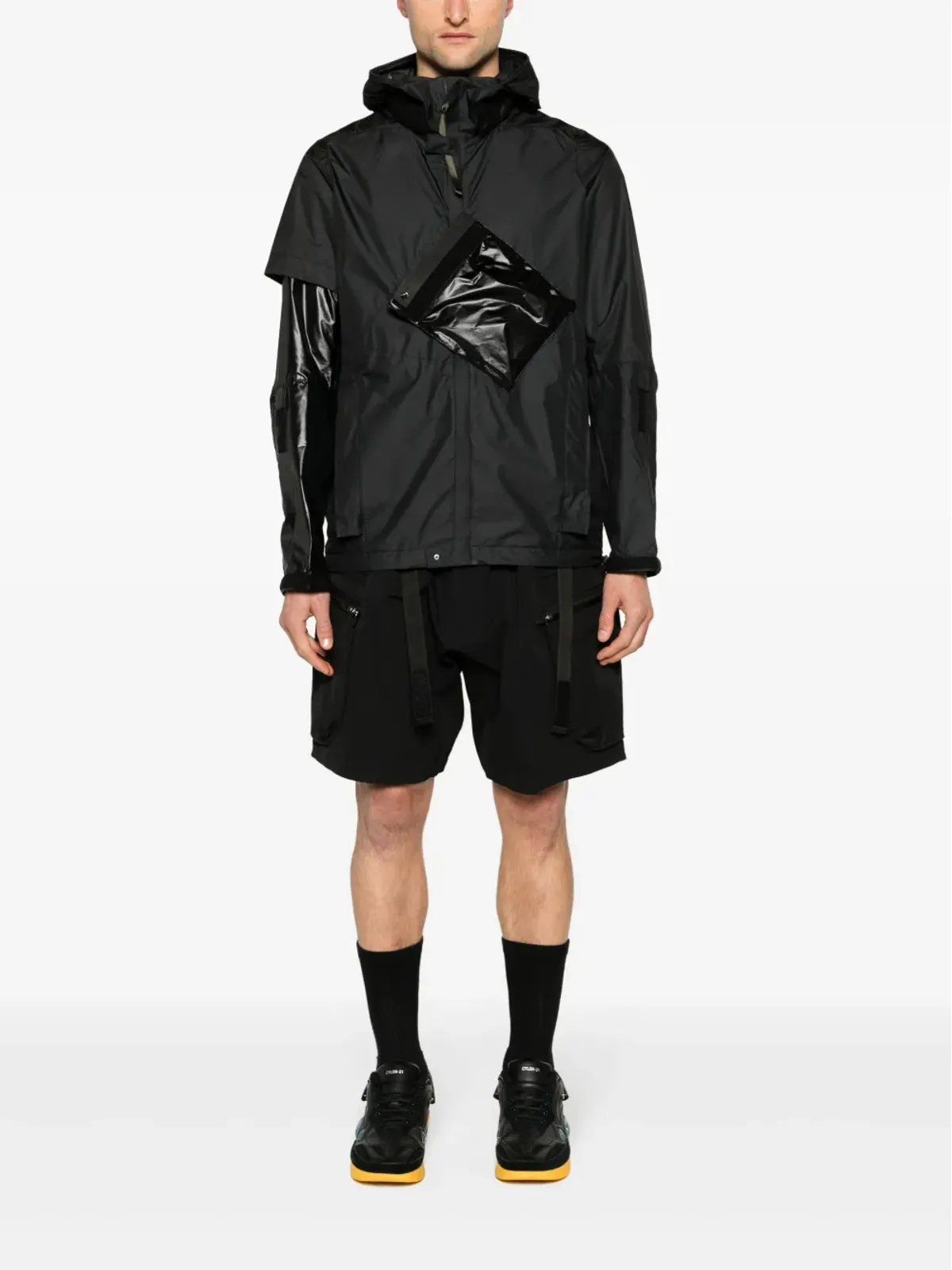 ACRONYM ウィンドストッパー・インタープス フーデッドジャケット - ブラック - 画像2