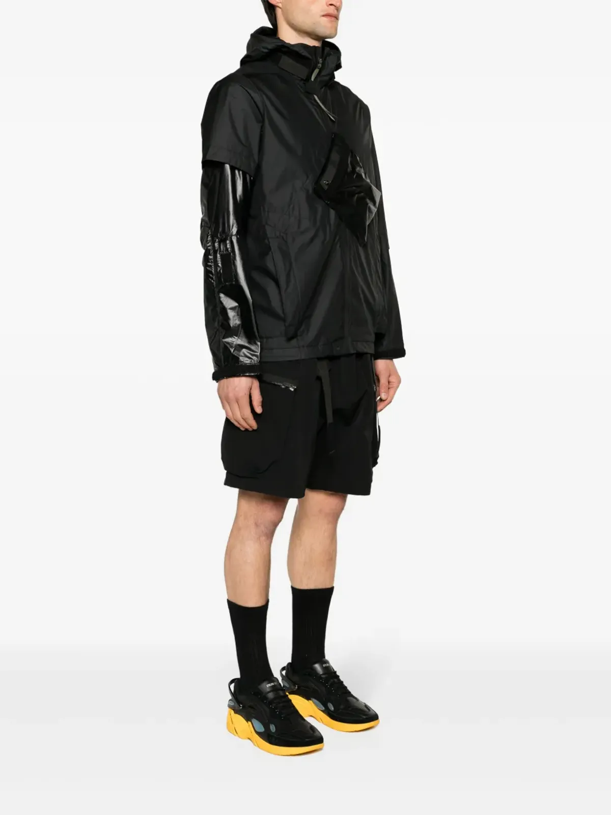 ACRONYM ウィンドストッパー・インタープス フーデッドジャケット - ブラック - 画像3