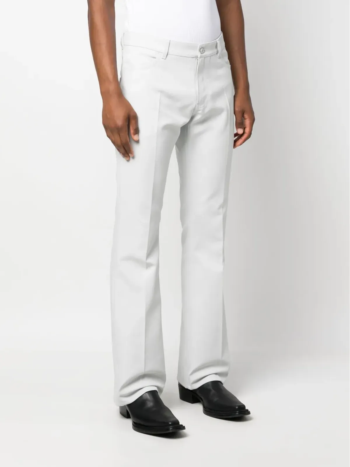 Courrèges ロゴパッチ・ストレートレッグパンツ - 画像3