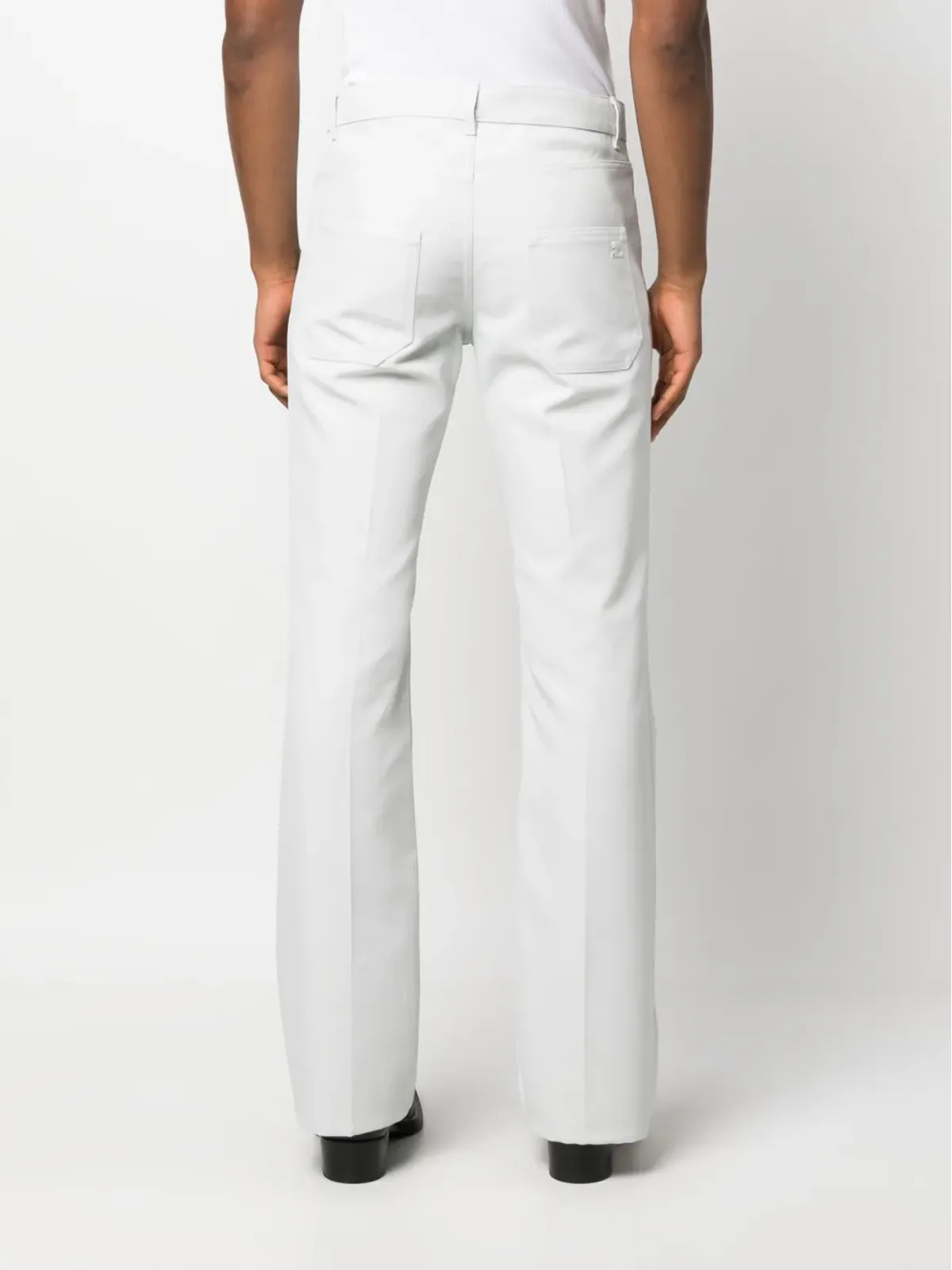 Courrèges ロゴパッチ・ストレートレッグパンツ - 画像4