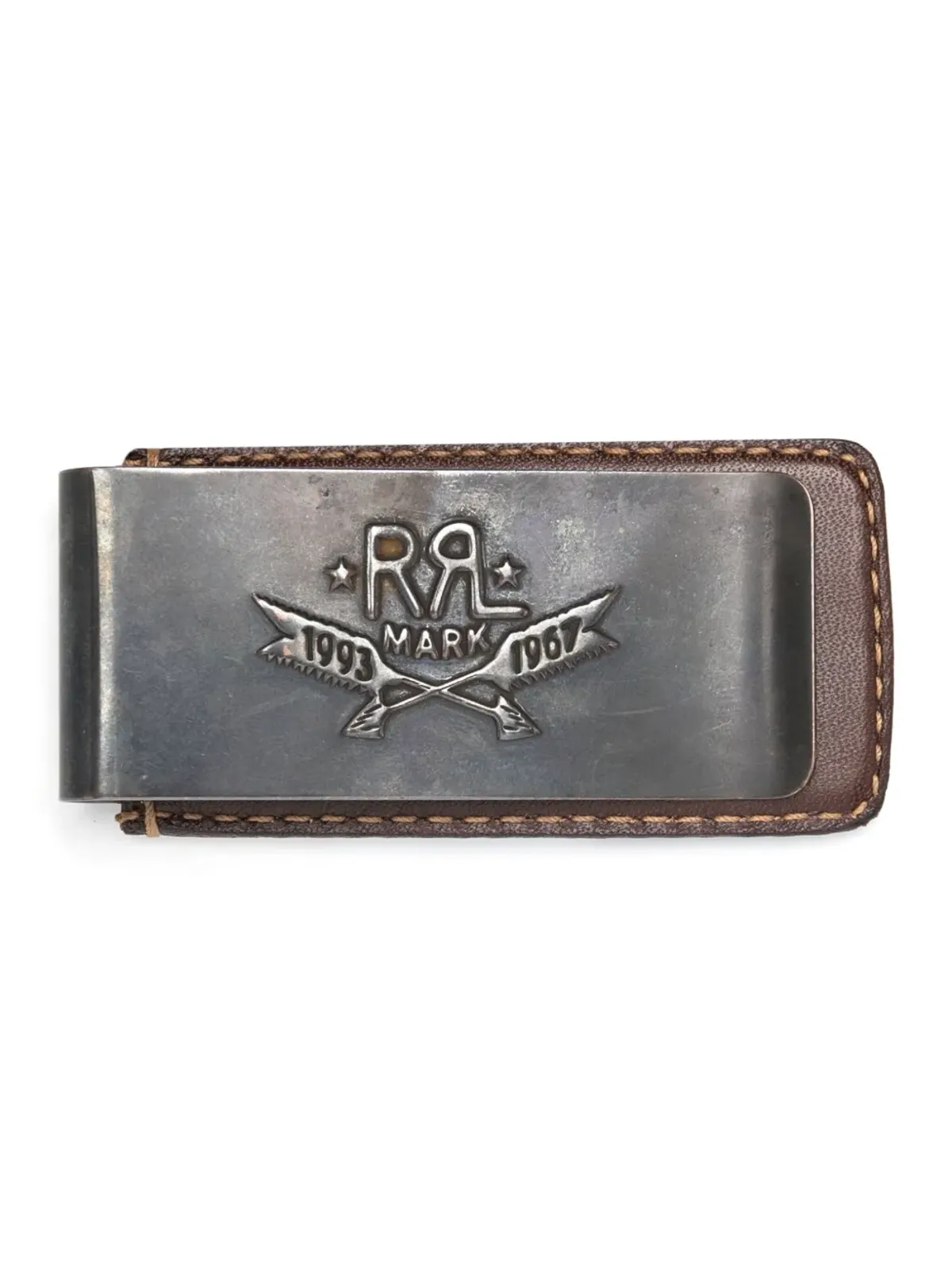 Ralph Lauren RRL ウェスタンレザーのマネークリップ - 画像1