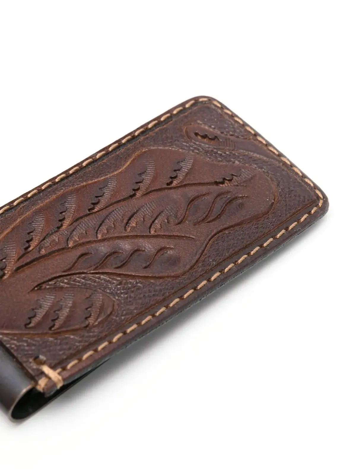 Ralph Lauren RRL ウェスタンレザーのマネークリップ - 画像2