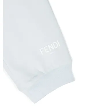 Fendi Kids ロゴスタンプ コットン ト TRACKパンツ - サムネイル3