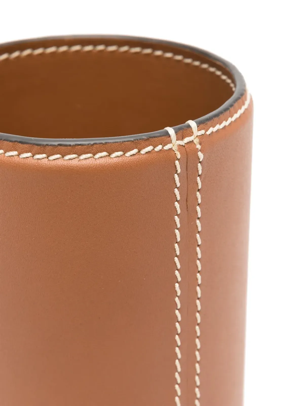 Ralph Lauren Home Breannan レザー ペン立て ブラウン - 画像3