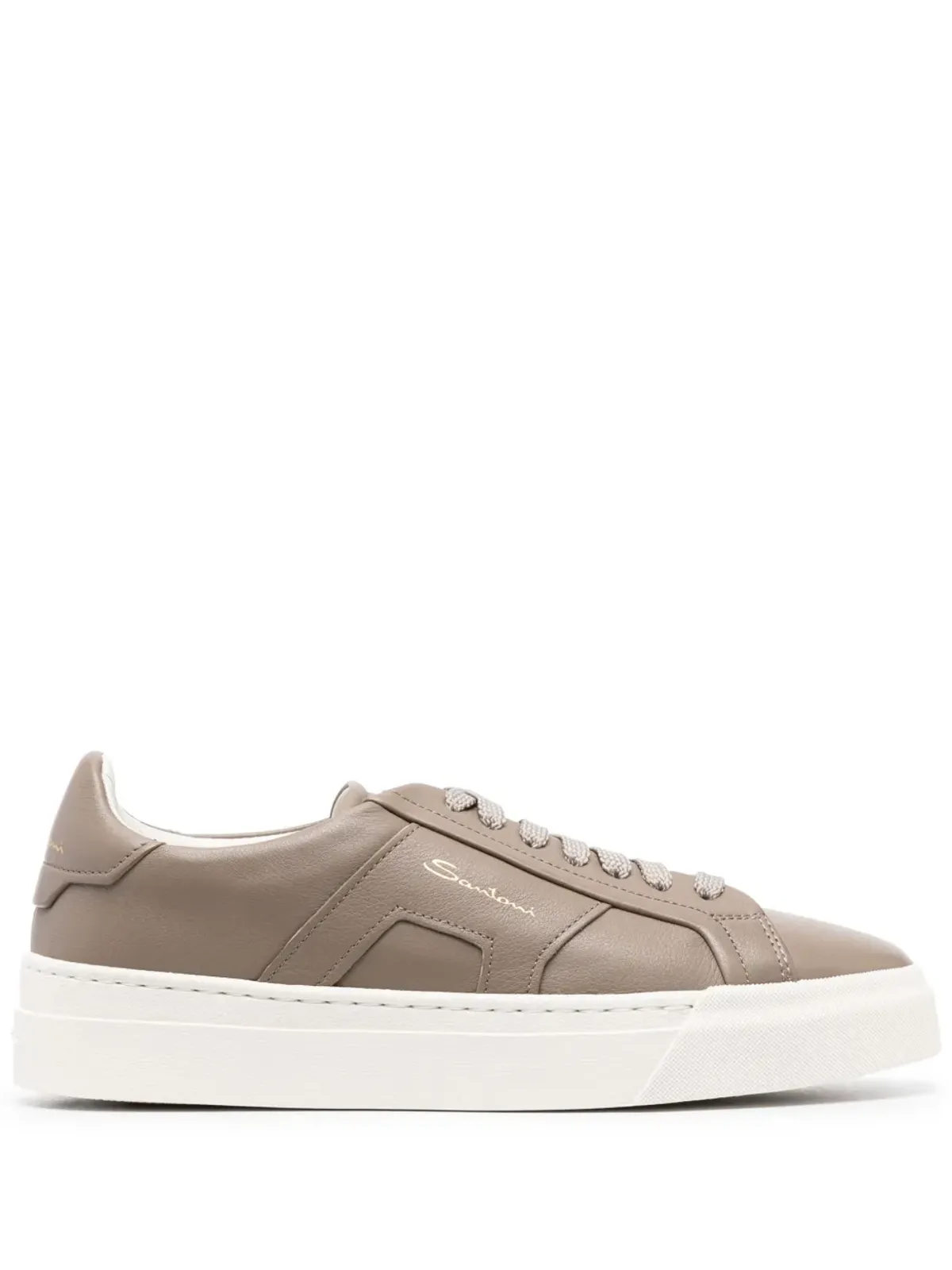 Santoni グロリア レザー スニーカー - 画像1