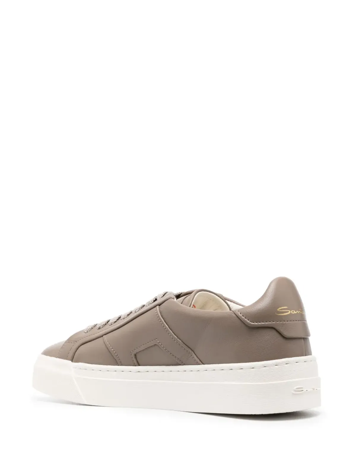 Santoni グロリア レザー スニーカー - 画像3