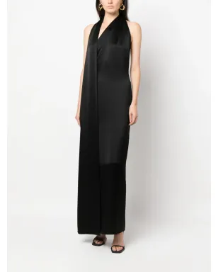 LOEWE スカーフ付きサテンマキシドレス - サムネイル2