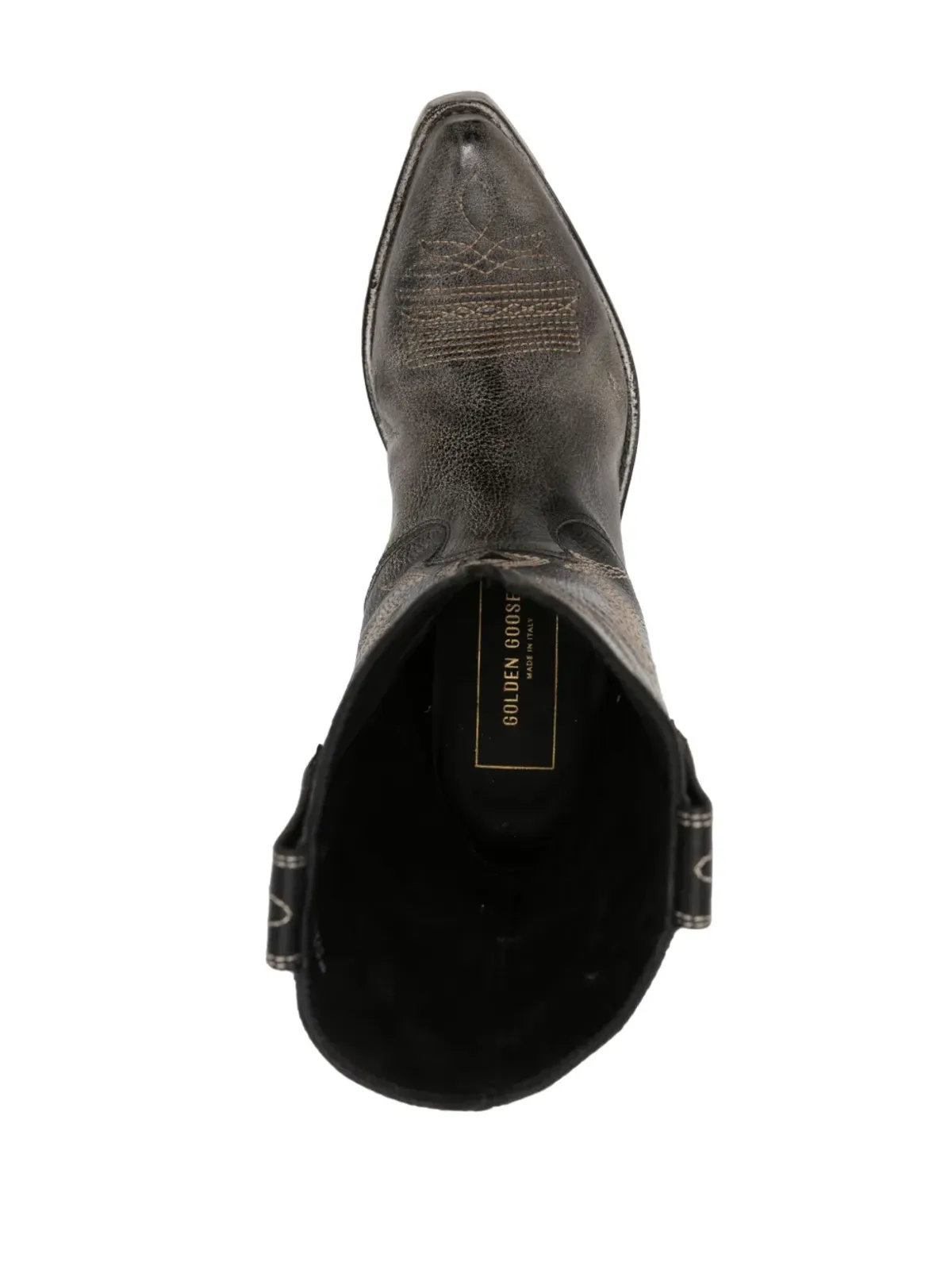 Golden Goose Wishstar レザーウェスタンブーツ - ブラック - 画像4