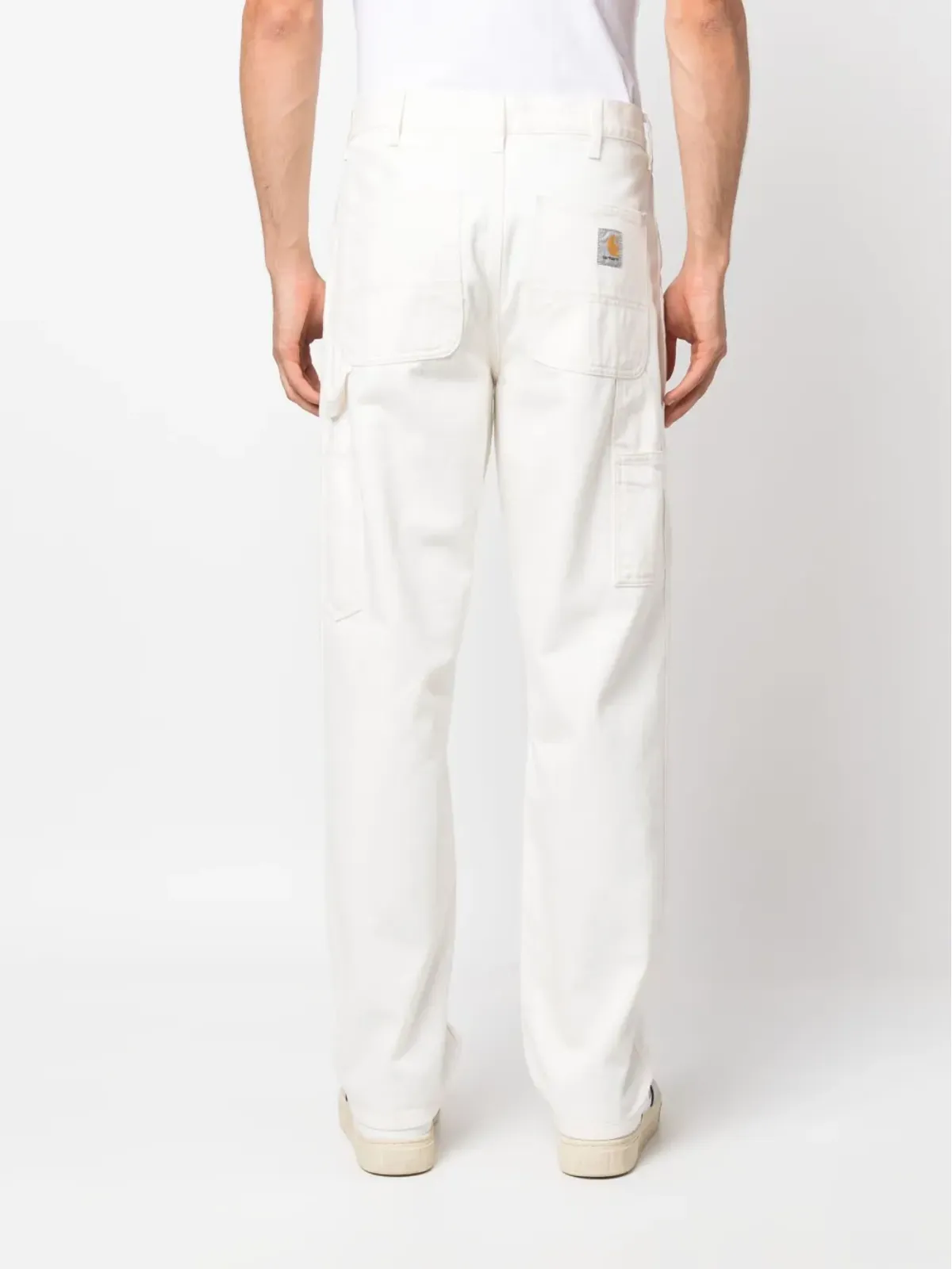 Carhartt WIP ロゴパッチ コットン ストレートレッグ トラウザー - 画像4