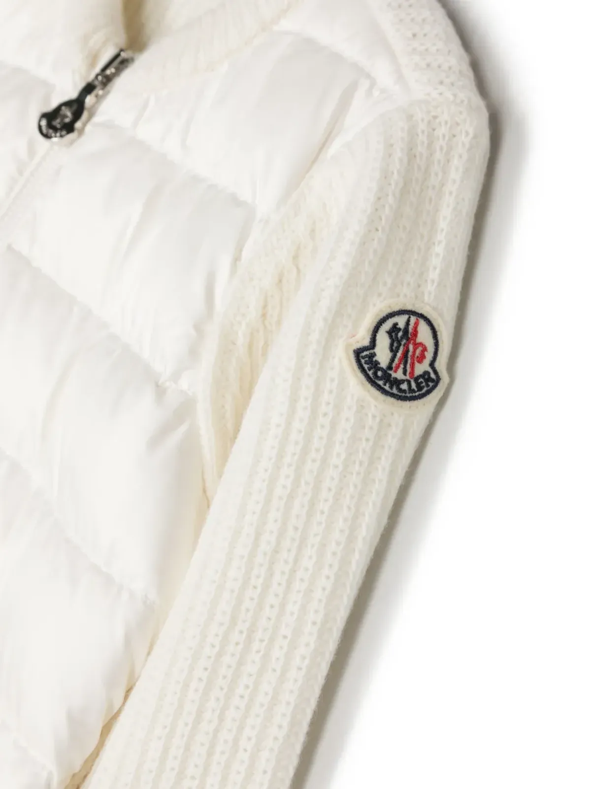 Moncler Enfant ロゴパッチ付き中綿ジャケット - 画像3