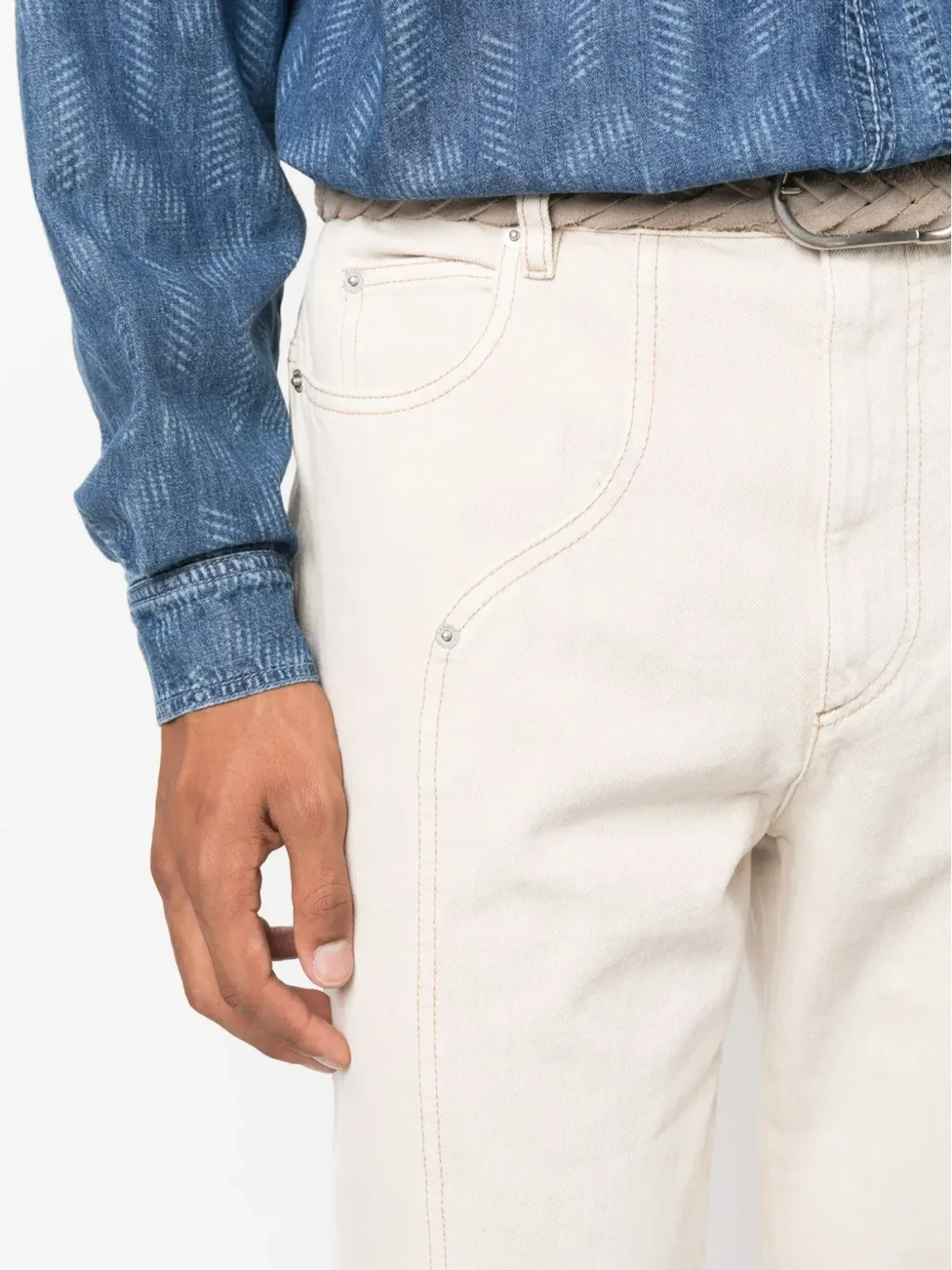 MARANT Javi コットンストレートパンツ - 画像5