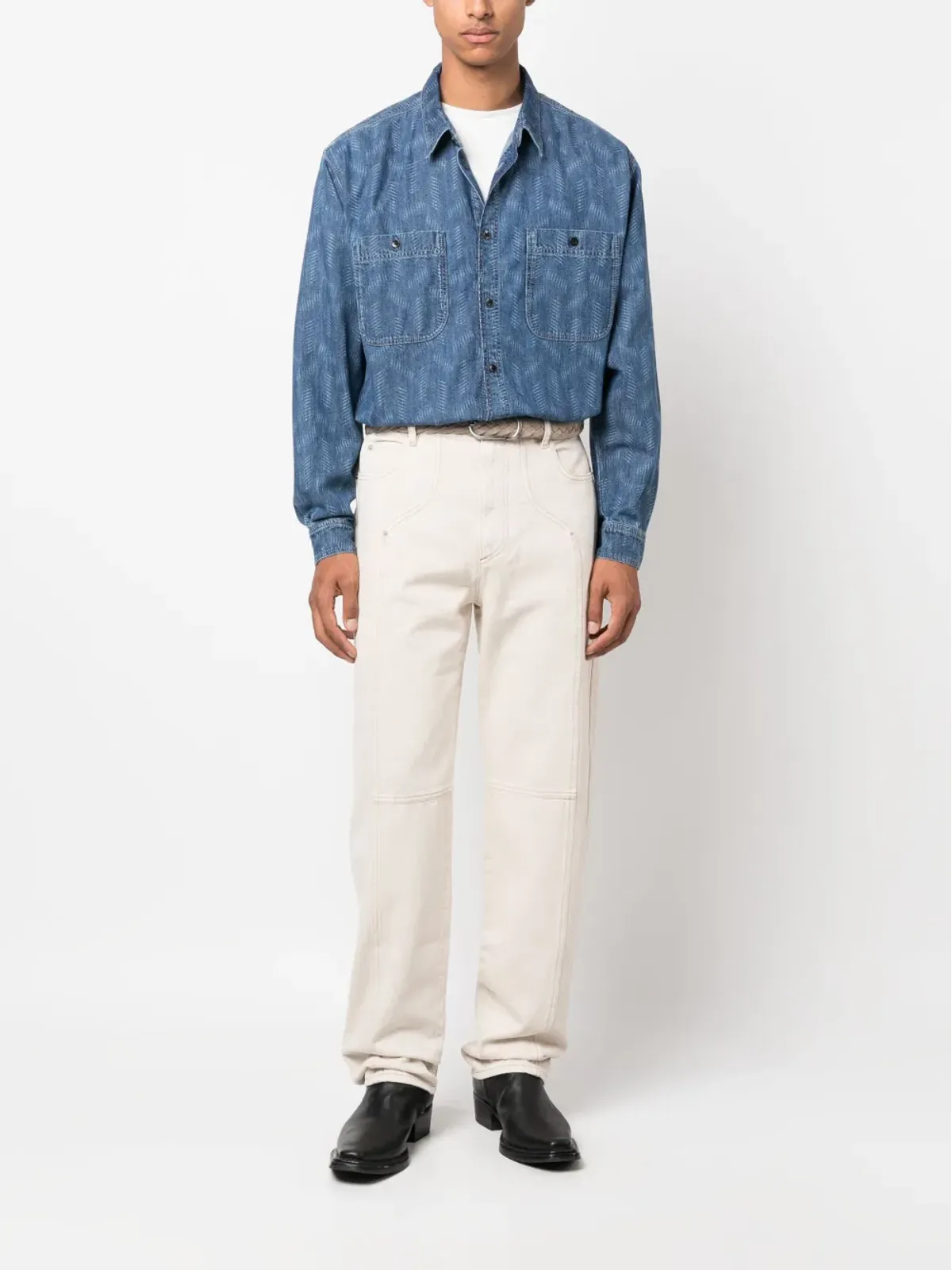 MARANT Javi コットンストレートパンツ - 画像2