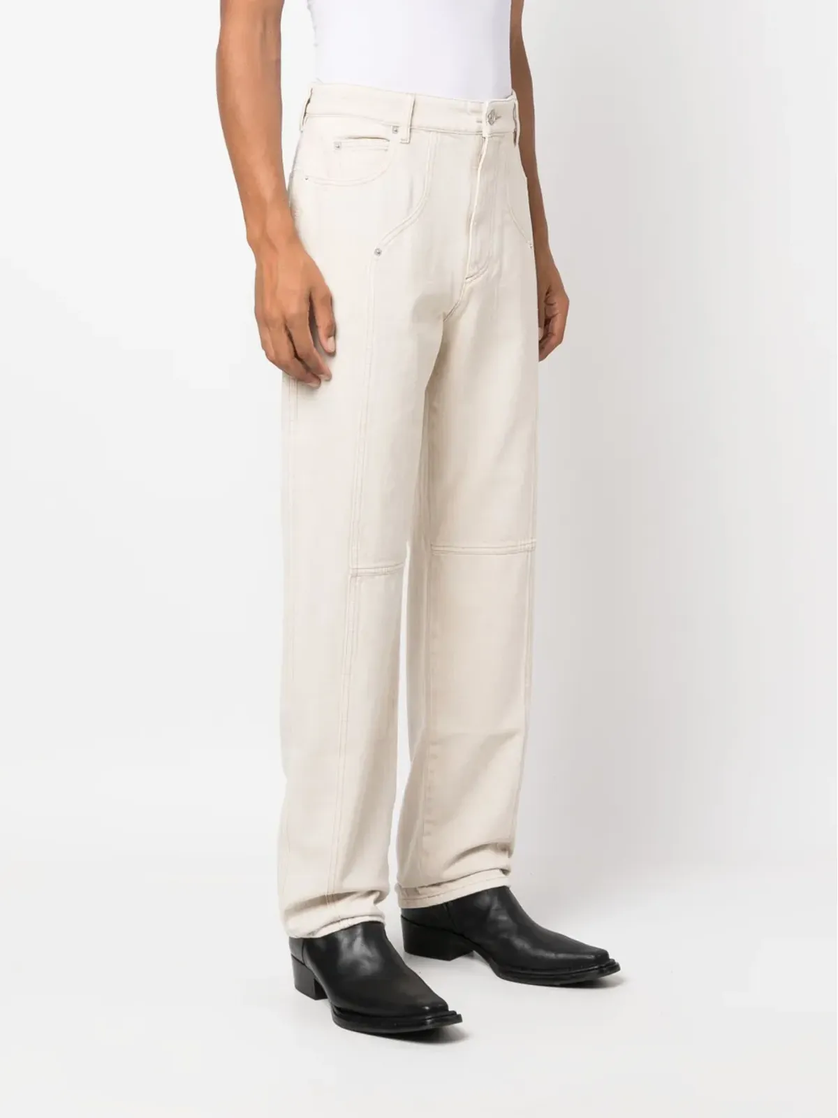 MARANT Javi コットンストレートパンツ - 画像3