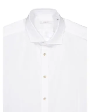 Boglioli 長袖ボタン留めシャツ - 0101 WHITE - サムネイル3