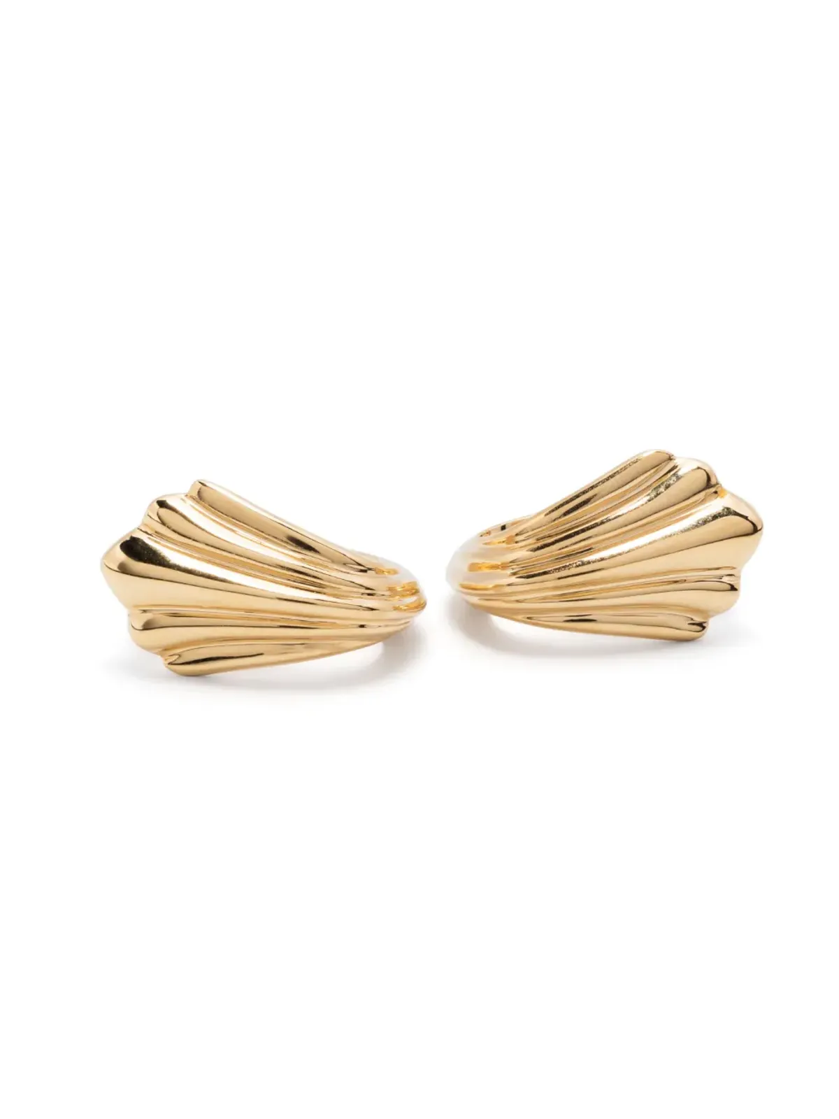 Lizzie Mandler Fine Jewelry フリューテッド ハギー フープピアス - 画像3
