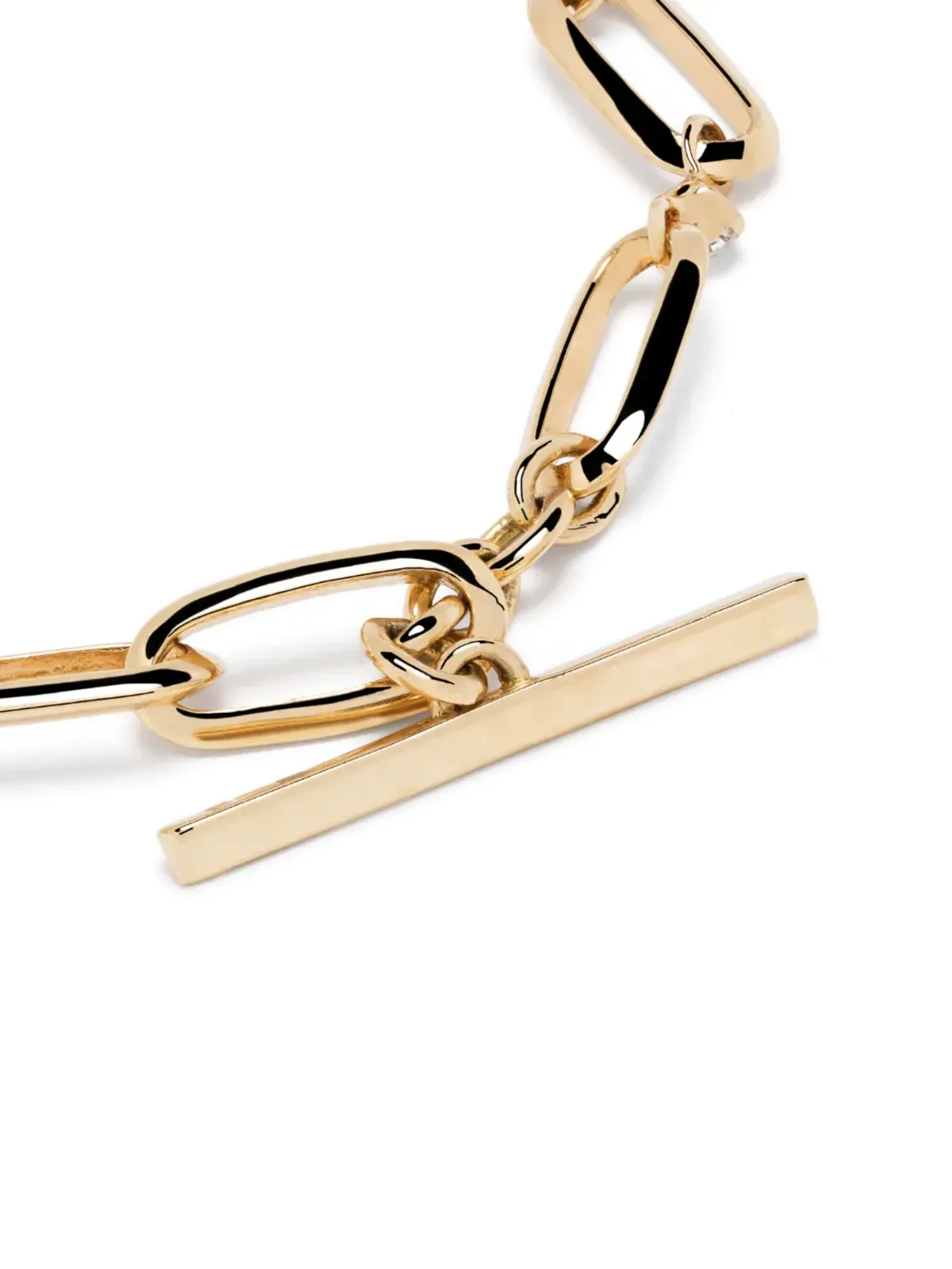 Lizzie Mandler Fine Jewelry 18K イエローゴールド ダイヤモンド リンク ブレスレット - 画像4