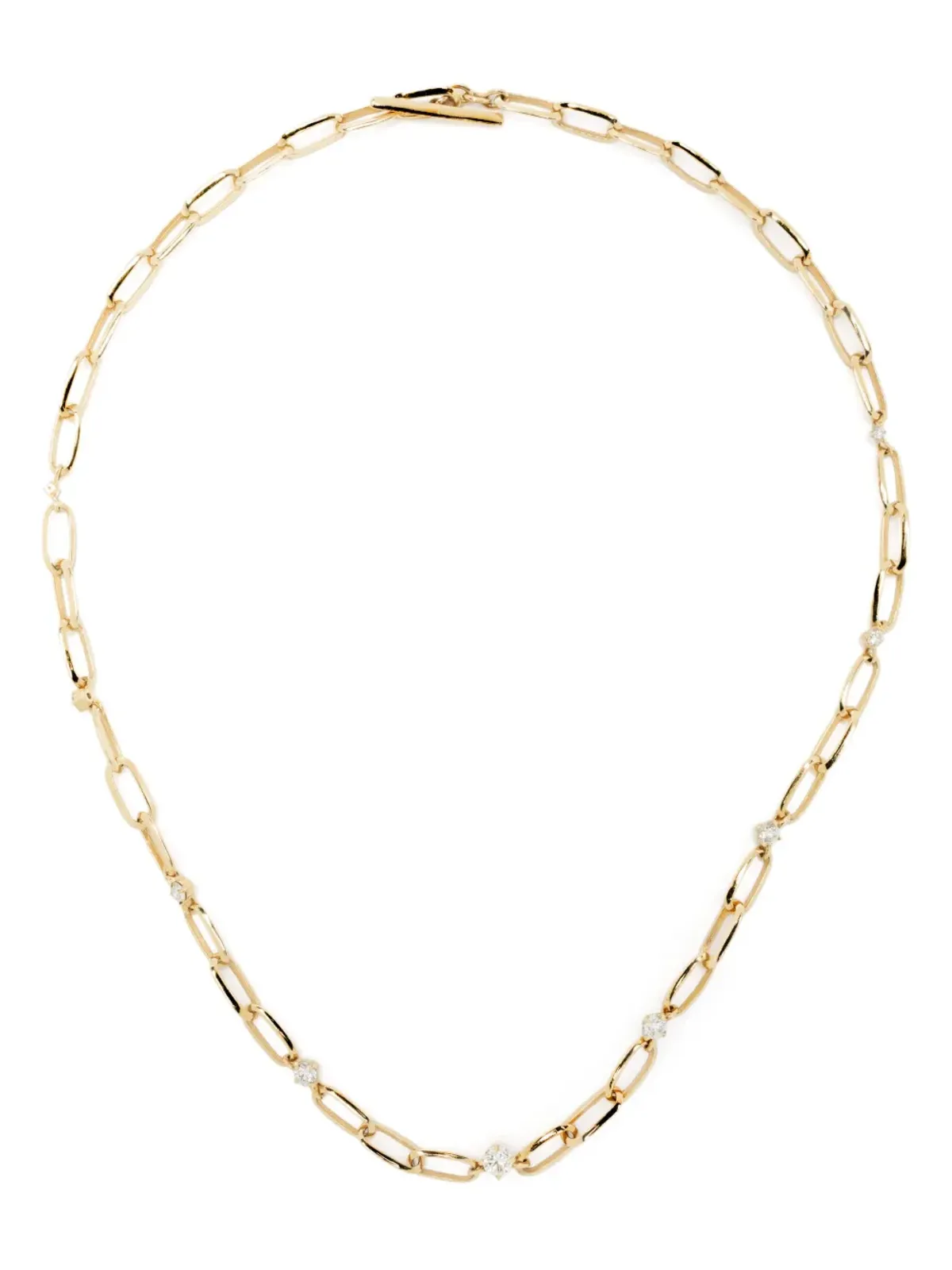 Lizzie Mandler Fine Jewelry 18K イエローゴールド ダイヤモンド・リンク ネックレス - 画像1