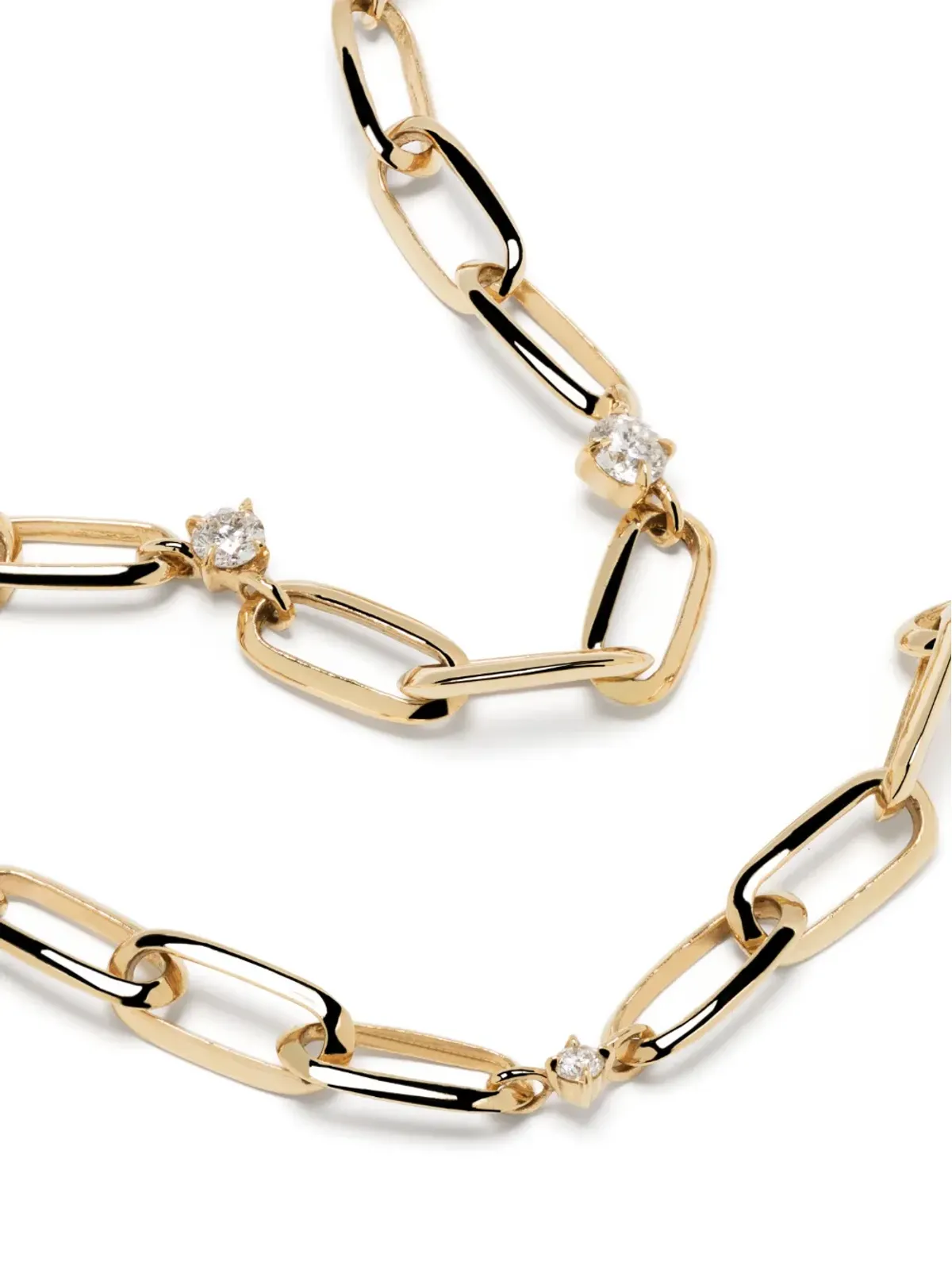 Lizzie Mandler Fine Jewelry 18K イエローゴールド ダイヤモンド・リンク ネックレス - 画像3