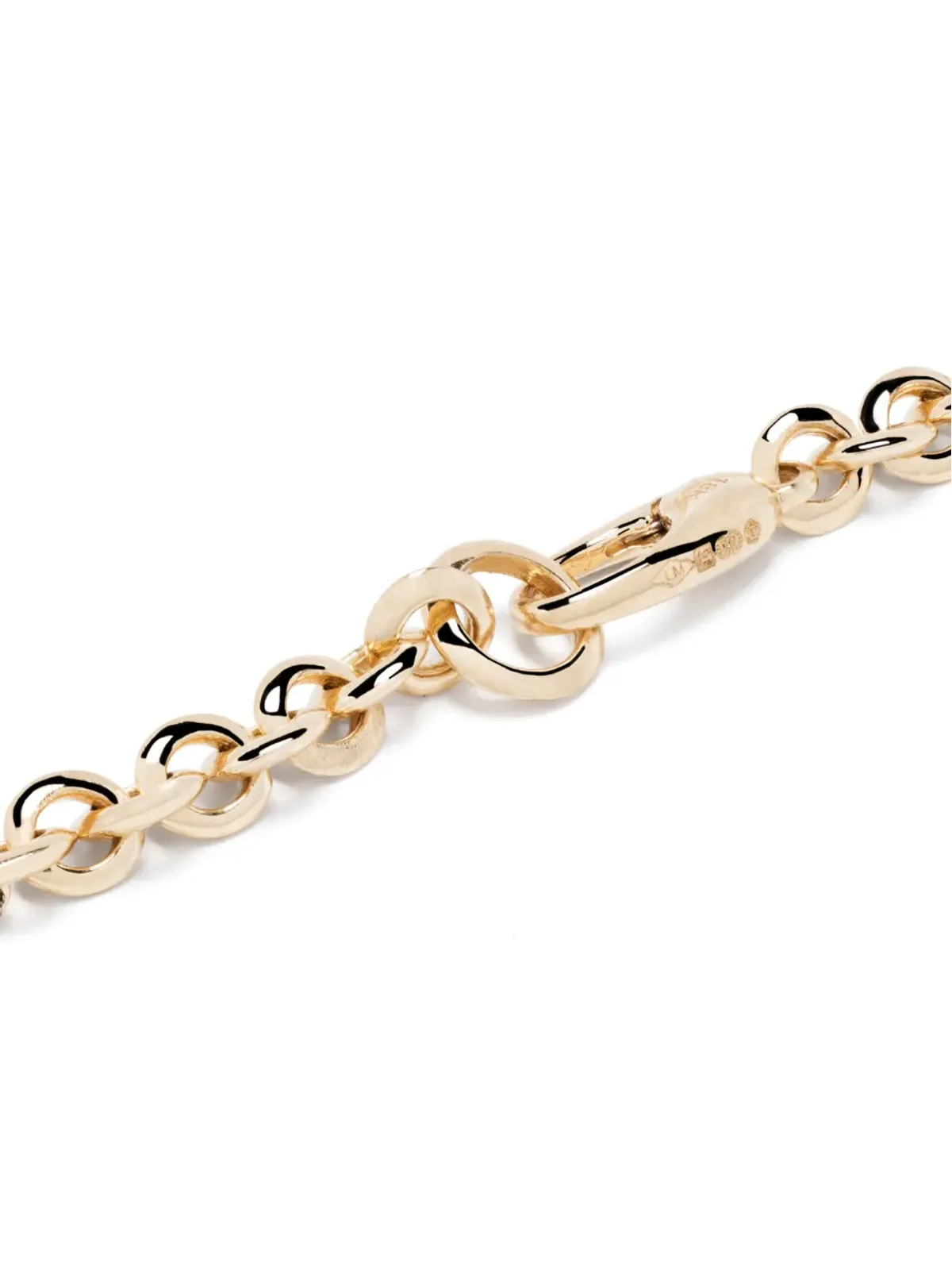 Lizzie Mandler Fine Jewelry 18kt イエローゴールド マイクロチェーン ブレスレット - 画像4