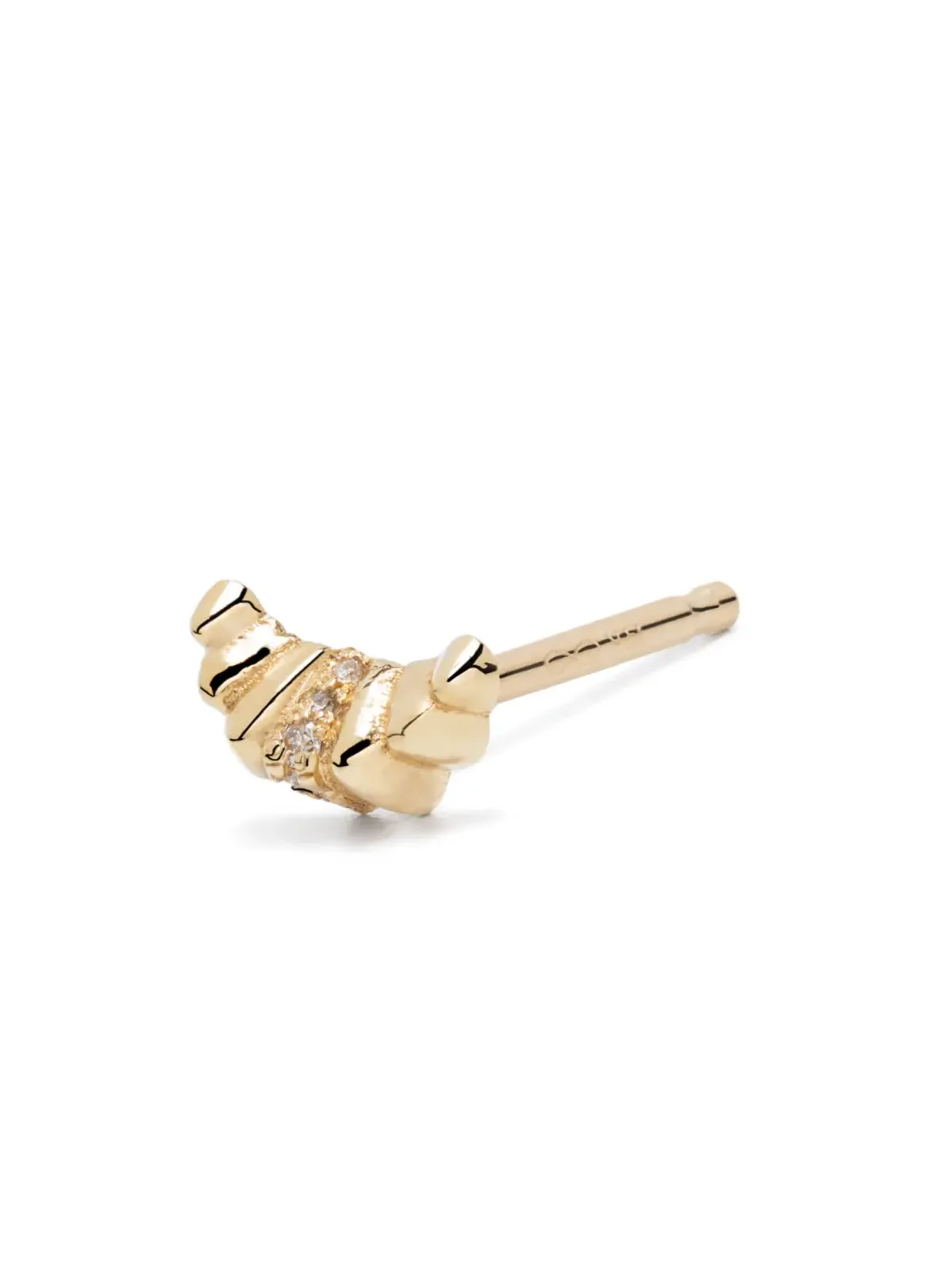 Lizzie Mandler Fine Jewelry クロワッサン型 ダイヤモンドスタッド ピアス - 画像3