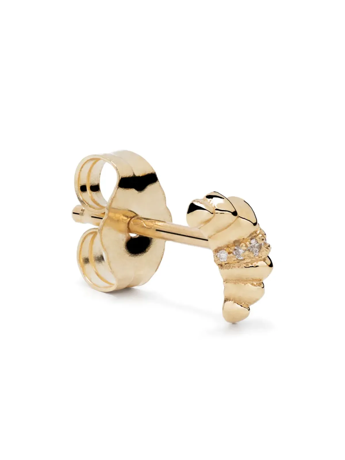 Lizzie Mandler Fine Jewelry クロワッサン型 ダイヤモンドスタッド ピアス - 画像4