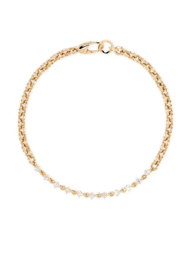 Lizzie Mandler Fine Jewelry Lizzie Mandler Fine Jewelry 18Kイエローゴールド Éclat ダイヤモンド・マイクロチェーン ブレスレットの商品画像