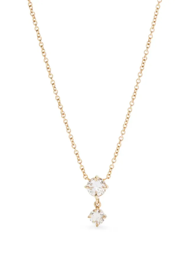 Lizzie Mandler Fine Jewelry Lizzie Mandler Fine Jewelry 18kt イエローゴールド アルタネイティング・ドロップ ダイヤモンド ペンダント ネックレスの商品画像