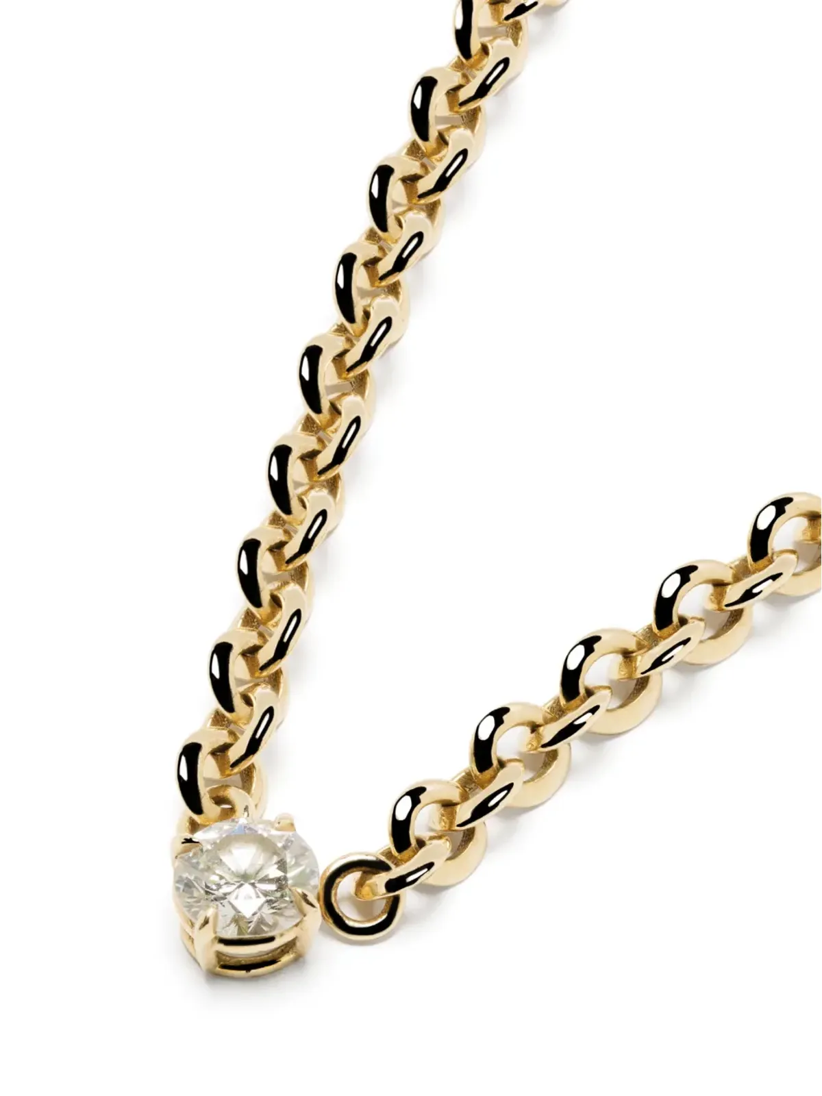 Lizzie Mandler Fine Jewelry 18kt イエローゴールド ダイヤモンド チェーンネックレス - 画像3