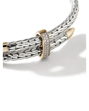 John Hardy sterling-silver and 14k yellow-gold Spear Flex diamond bracelet - サムネイル5
