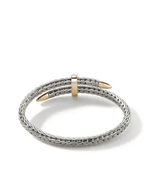 John Hardy sterling-silver and 14k yellow-gold Spear Flex diamond bracelet - サムネイル2