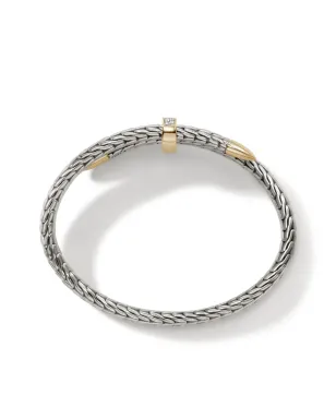 John Hardy sterling-silver and 14k yellow-gold Spear Flex diamond bracelet - サムネイル3