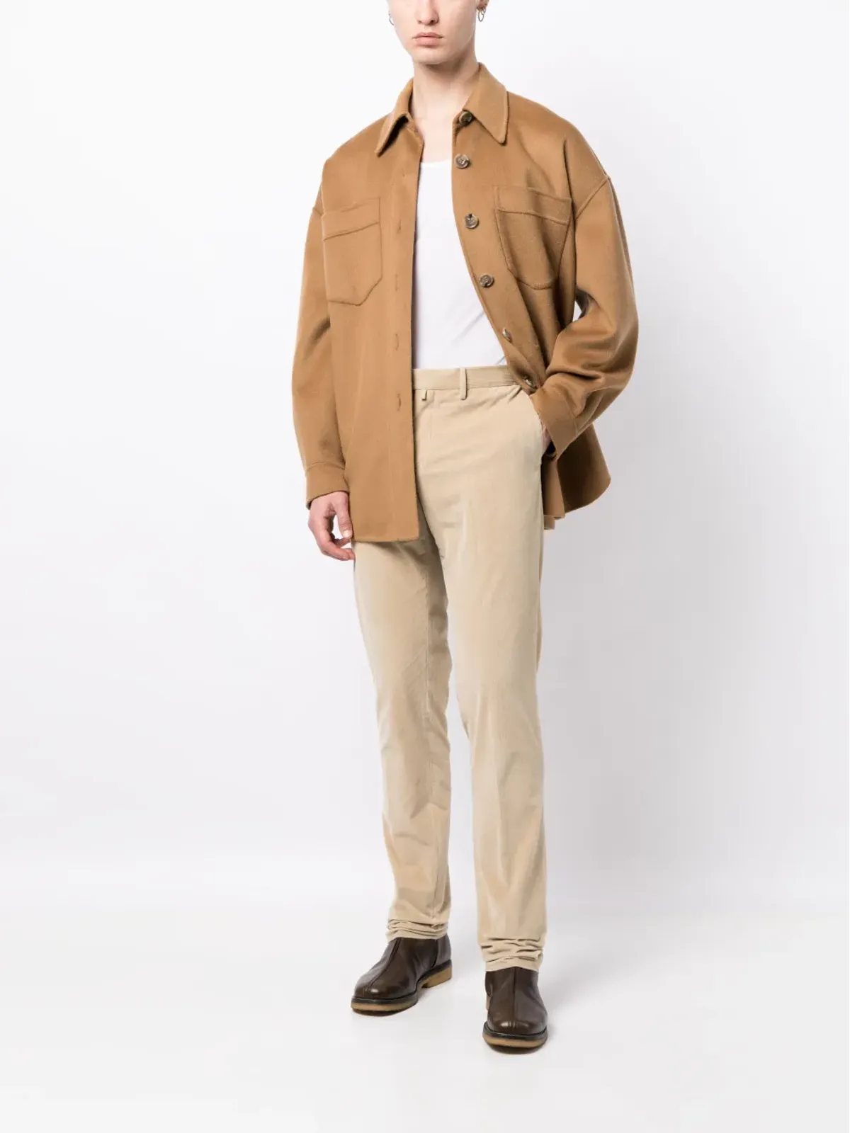 PT Torino コーデュロイ テーパードパンツ - 画像2